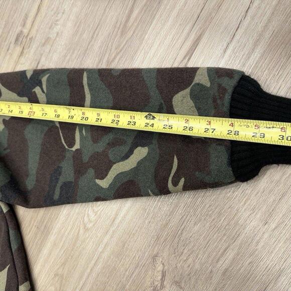 Vintage Codet Camo Wool Bomber Jacket Made In Canada Military Hunting Outdoor XL - Picture 10 of 15